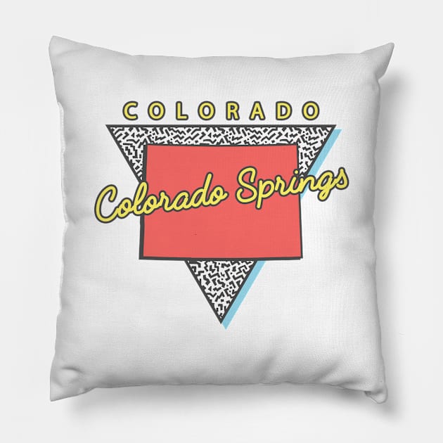 Colorado Springs Colorado Triangle Pillow by manifest