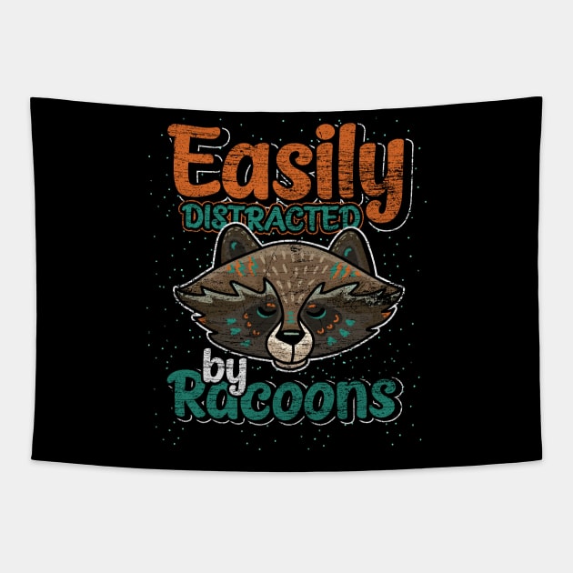 raccoon grunge Tapestry by ShirtsShirtsndmoreShirts