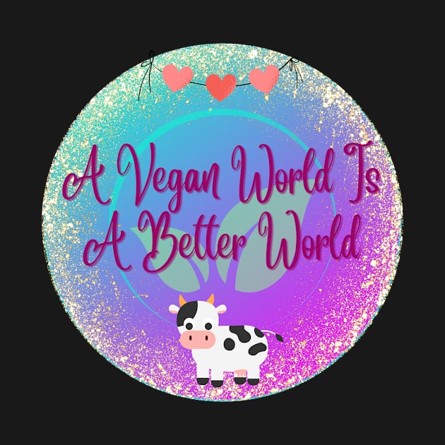 A vegan world is a better world by Spirit Shirts