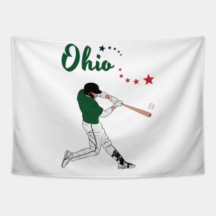 Ohio USA Baseball Tapestry