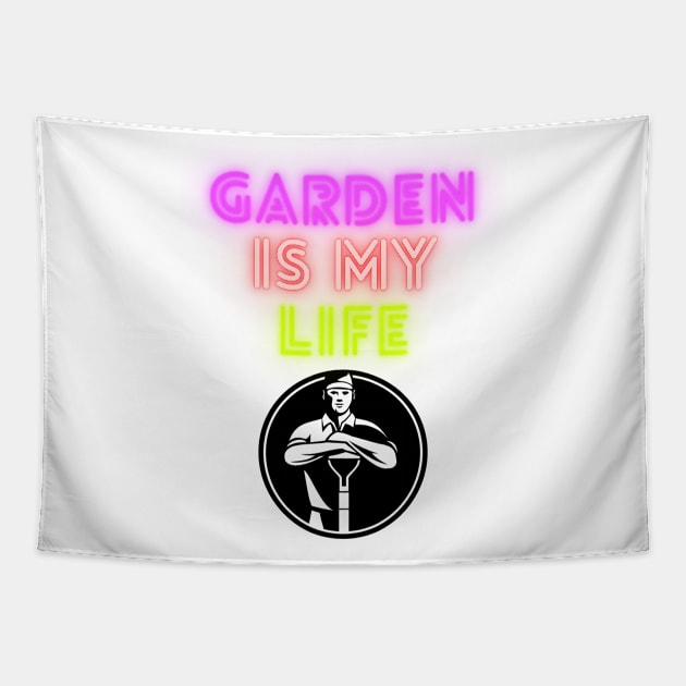 Garden is my life Tapestry by InkBlissful