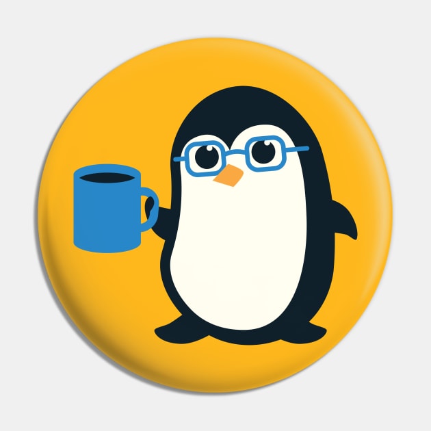 Penguin Cute Penguin Glasses Pin by Natural 20 Shirts