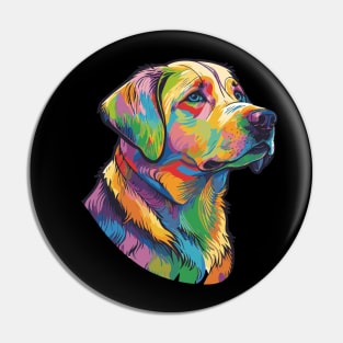 Labrador Retriever Dog Art Pin