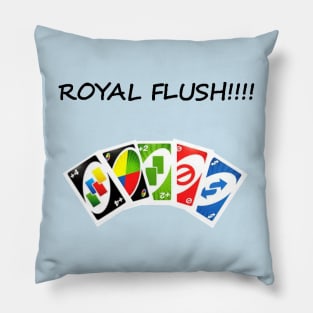 Mistitled Royal Flush Pillow