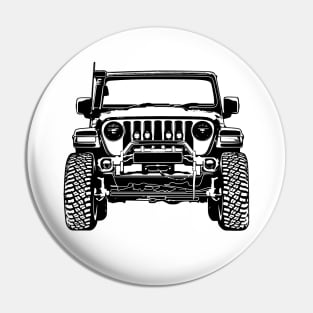 Wrangler Rubicon Sketch Art Pin