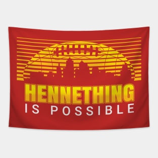 HenneThing Is Possible Kansas City Retro Vintage KC Football Tapestry