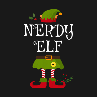 Nerdy Elf Shirt , Family Matching Group Christmas Shirt, Matching T Shirt for Family, Family Reunion Shirts T-Shirt