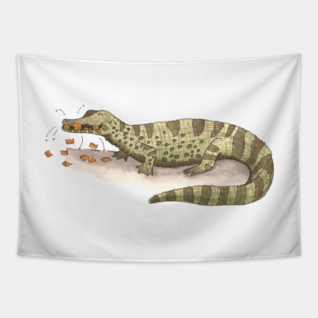 C is for Caiman Tapestry by thewatercolorwood