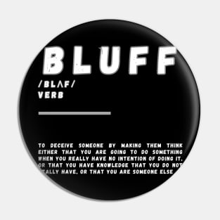 Word Bluff Pin