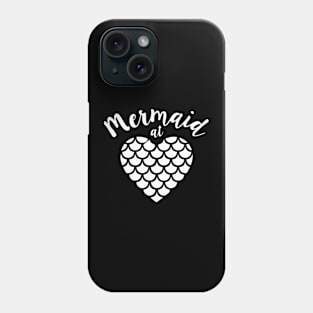 Mermaid at Hearts Phone Case