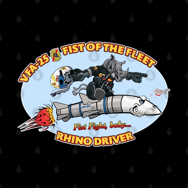 Fist of the Fleet Rhino Nose Art by MBK