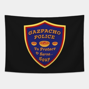 Gazpacho Police Protect and Serve Soup Tapestry