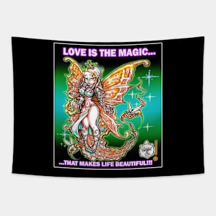 LOVE IS THE MAGIC - FAIRY Tapestry