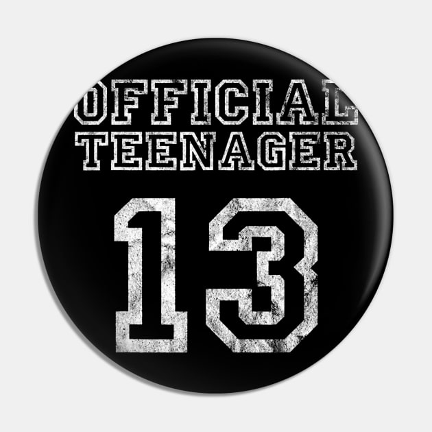 Birthday Official Teenager  13 Years old Girl Pin by Saboia Alves