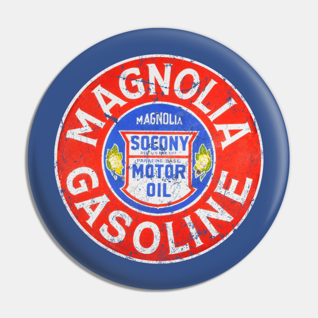 Magnolia Gasoline Gas And Oil Pin TeePublic