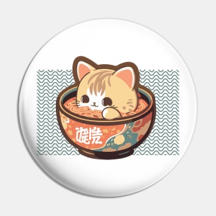 Cat Noodle Soup Pin