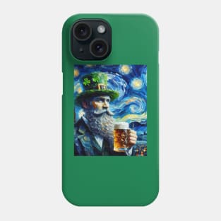 Irish Man at Starry Night Phone Case