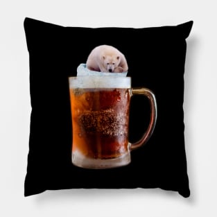 Polar Bear Beer Pillow