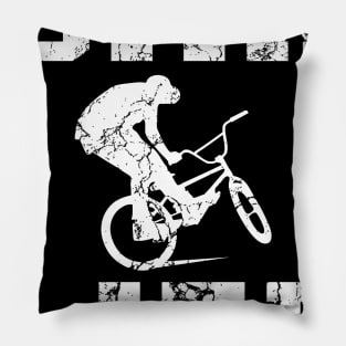 BMX Life Distressed Bike Rider BMX For Jersey Lovers Pillow