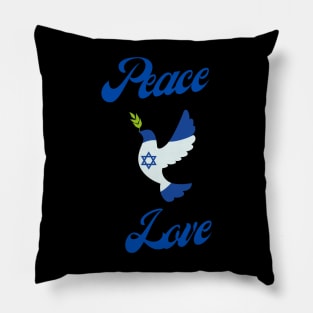 Peace, Israel, Love Pillow