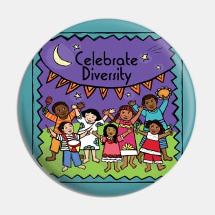 Celebrate Diversity by Farah Aria Pin