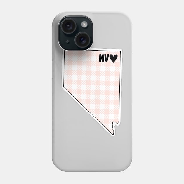 USA States: Nevada (pink plaid) Phone Case by LetsOverThinkIt