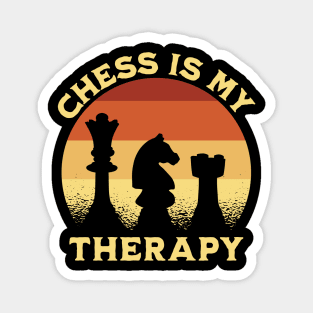 Chess Is My Therapy Magnet