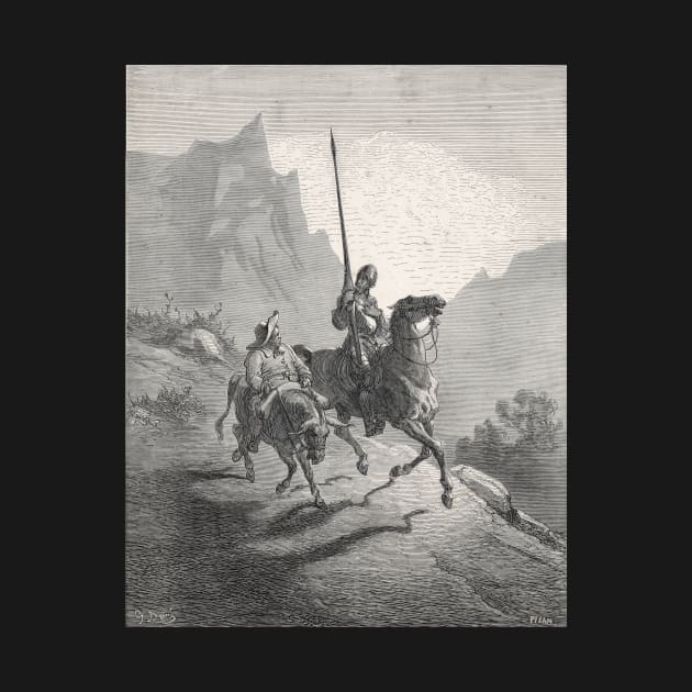 Don Quixote & Sancho Panza by Gustave Dore by artfromthepast