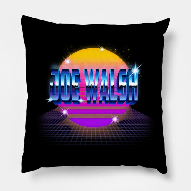 Design Proud Joe Name Birthday 70s 80s 90s Color Pillow by BaileyLeo