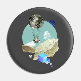 Air Balloon collage Pin