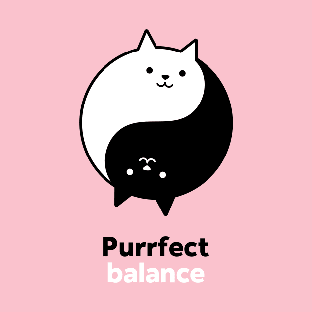 Ying Yang Cats Purrfect by Tip Top Tee's