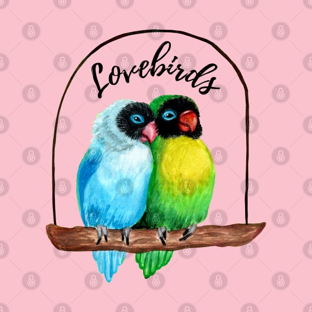 A Couple of Lovebirds by IvyLilyArt