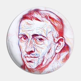 William of Ockham Portrait | William of Ockham Artwork | line art Pin