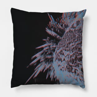 GIVE - Retro Vaporwave Glitch Art Pillow