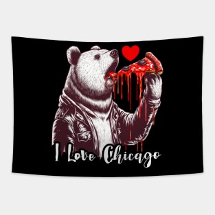 I Love Chicago Tapestry