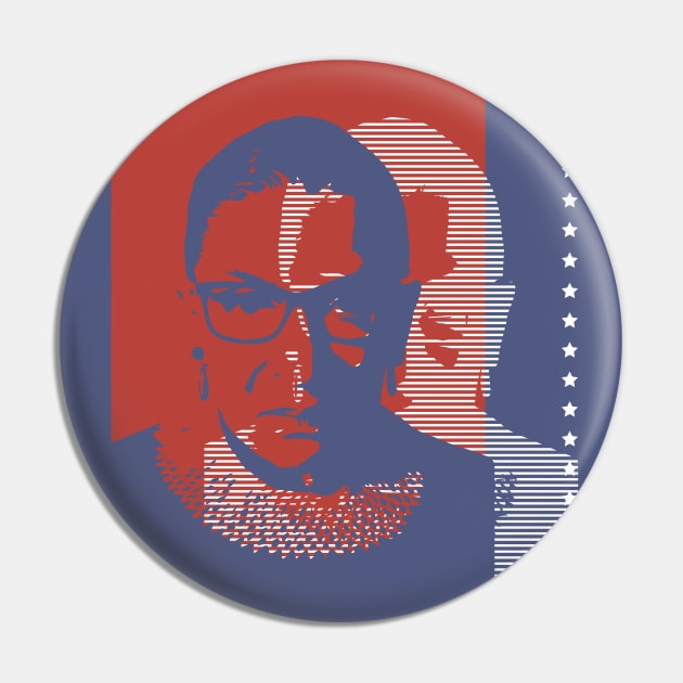 Notorious RBG Fight For The Things You Care About Pin by GalleryArtField