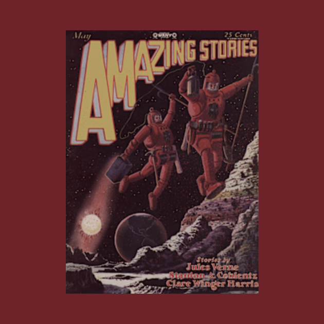 Discover Amazing Stories 04 02 (faded) - Sci Fi - T-Shirt