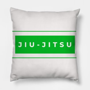 BJJ Jiu Jitsu Minimal Green Pillow