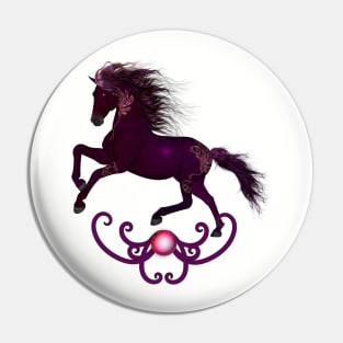 Wonderful fantasy horse on the beach Pin