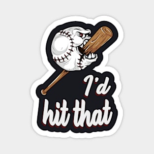 Baseball Cartoon Magnet