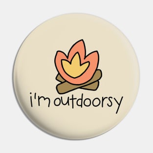 Campfire Outdoorsy Pin