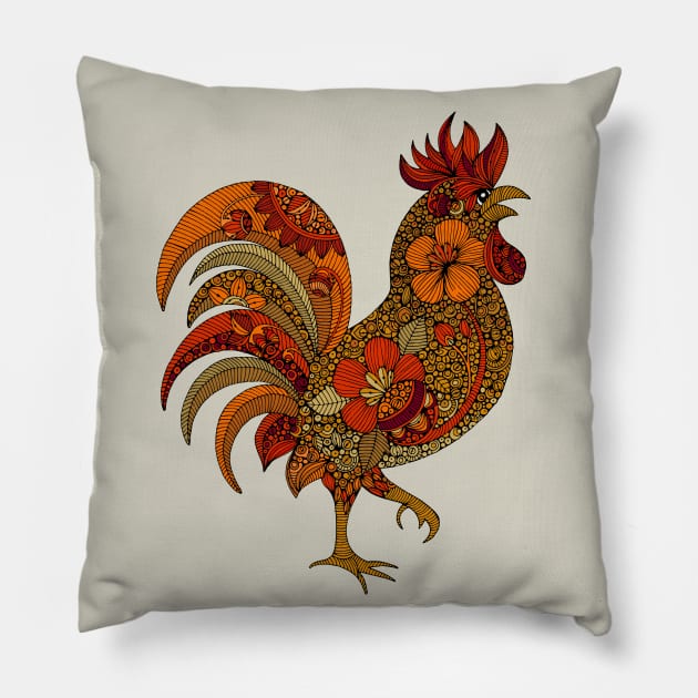 Year of the Rooster Pillow by Valentina Harper