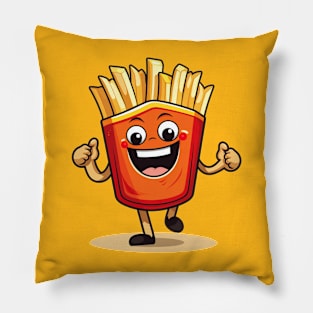 Cute French Fries T-Shirt Pillow