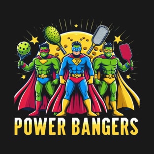 Pickleball POWER BANGERS Superheroes #5 T-Shirt