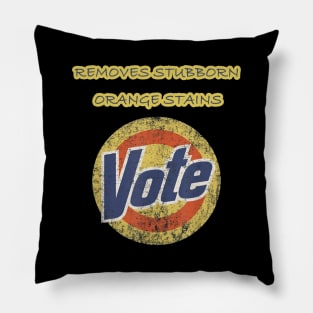 Anti-Trump Vote Detergent Funny Vintage Pillow