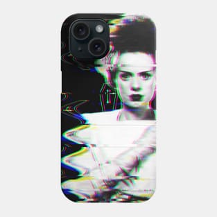 Glitched Bride of Frankenstein Phone Case