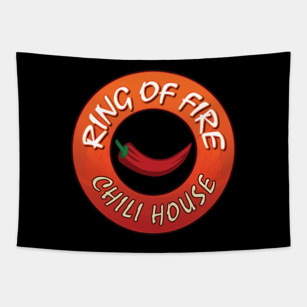 Ring of Fire Chili House GTA Tapestry by straightupdzign