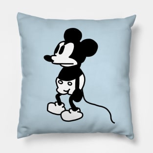 Unhappy Mouse and Steamboat Willie 1928 Pillow