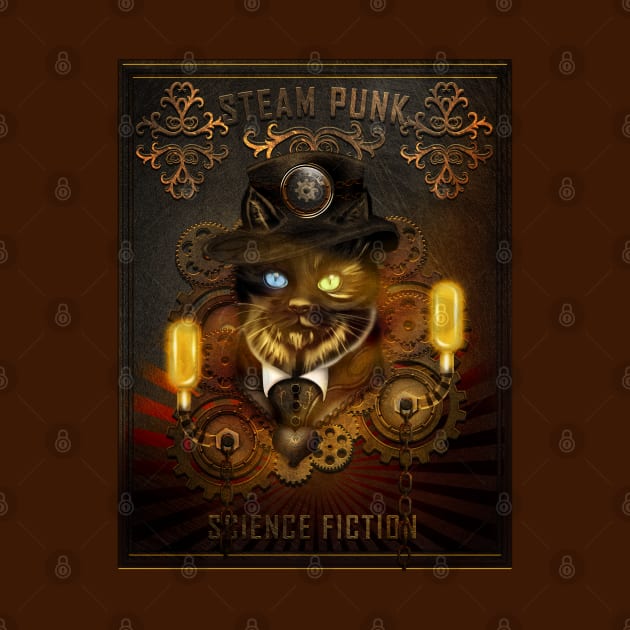 SteamPunk Cat by hardtbonez