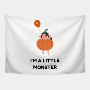 I am a little monster - Baby Halloween Tapestry